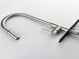 Single Handle High Arc Pull Out Kitchen Faucet,Single Level Stainless Steel Kitchen Sink Faucets 15374222