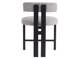 26.5'' Stylish Round Stools with Low Back - Comfortable Upholstered Seat & Black Metal Frame for N780P236628G