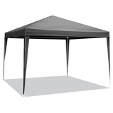 ZNTS 10'x10' Gazebo Waterproof Outdoor Canopy Patio Tent Party Tent for Wedding BBQ Cater, Black 35412420