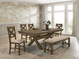 Raven Wood Fabric Upholstered Dining Chair Set of 2 T2574P164580