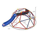 XCF007 6ft Dome climber with 1.2m slide for age 3 climber with Climbing Stones W1711P208408