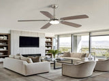 Modern 52 Inch Led Ceiling Fan 110V 6 Speed Wind 5 Blades Remote Control Reversible DC Motor W934P189486