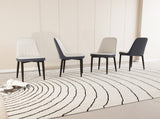 A set of 4 dining chair, modern style chair made of high-quality PU Leather fabric with thick soft 89912963
