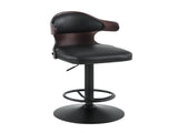 Saby Antique Slate Top Grain Leather Adjustable Stool w/Swivel B2726P618516
