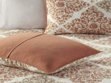 6 Piece Printed Quilt Set with Throw Pillows Multi King/Cal King B03597397