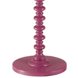 Purple Accent Table with Pedestal Base B062P209055