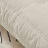 Fireside Chair, Lazy Floor Sofa, Accent Bean Bag Couches, Modern Armless Lounge Chair for Living W791P241292