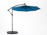 10ft Solar LED Offset Hanging Market Patio Umbrella W640P234516
