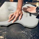 DIY 6 String Flame Shaped Style HSH Electric Guitar Kits with Mahogany Body, Maple Neck and 93807873