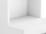 Standing 5 Compartments 1 Drawer 1 Door MDF Barber Cabinet White 67610212