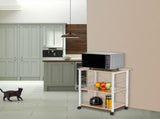 Baker's Rack 3-Tier Kitchen Utility Microwave Oven Stand Storage Cart Workstation Shelf 92413090