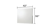 Olivia Contemporary Style Mirror Made with Wood in White. B009P241737