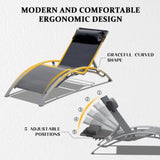 Pool Lounge Chairs Set of 3-Dark Grey W1859P321398