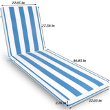 2PCS Set Outdoor Lounge Chair Cushion Replacement Patio Funiture Seat Cushion Chaise Lounge Cushion 52157282