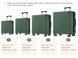 Hardshell Luggage Sets 6 Piece Suitcase Set, Expandable Lightweight Suitcases with Dual Wheels, TSA N730P296628F