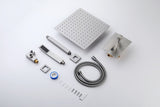 12 Inch Bathroom Rain Shower Combo Set With Hand Shower W121749881