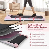 ZNTS 2 in 1 Under Desk Electric Treadmill 2.5HP, Remote Control, Display, Walking Jogging Running Machine MS299246AAH