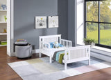 Connelly Reversible Panel Toddler Bed White/Rockport Gray B02257228