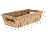 3 Pack Dutch Weave Paper Rope Small Shelf Storage Basket 10855490