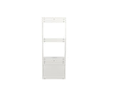 2-in-1 Coat Rack and Nightstand,Wood Bedside/Entryway Storage Organizer with Drawer & Hooks, W331P280719