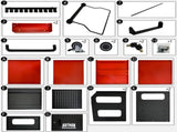 4 LEVEL MULTI PURPOSE TROLLEY FOR DIAGNOSTICS-BLACKRED W1102P218359