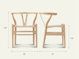 Wishbone Chair White Stain B353P345252