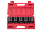 5pc 1/2" Drive Front & Back Wheel Spindle Axle Nut Deep Impact Socket Kit Set 82646877