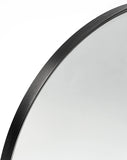 ZNTS Black 20x30 INCH Metal Arch Barhroom mirror 05906160