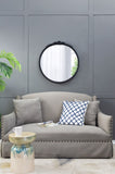 30"x30" Round Hand Carved Rose Antique Mirror Frame, Mirror for Live space, Bathroom, Entryway W2078126751