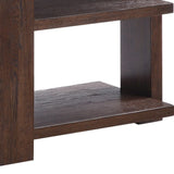 Walnut Sofa Table with 2-Shelf B062P191046