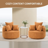LY-031OR SWIVEL COMPRESSION CHAIR Single-seat compression chair, Crochet yarn material, Full Sponge W2231P261424