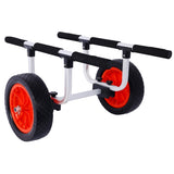Heavy Duty Kayak Cart,Width Adjustable Canoe Cart with 12inch Flatfree Beach Wheels Boat Dolly Cart W46577447