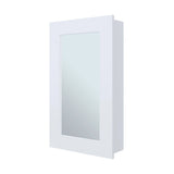 White Medicine Cabinet with Included Mirror B062P252182