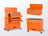 Tool Chest, 8-Drawer Rolling Tool Storage Cabinet with 2 in 1 Detachable Top Tool Box, Liner, W2660P287606