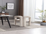 COOLMORE Contemporary Designed Velvet Fabric Upholstered Accent/Dining Chair /Barrel Side Chairs W395103720