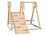 4-in-1 Juniper Indoor Play Gym - Jungle Gym Playset with Baby Swing, Slide, Ladder, and Climbing W2644P233324