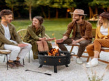 30IN Metal Fire Pit Black 80392062