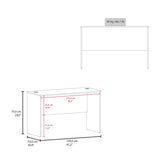 Malibu 47" Wide Study Desk White Modern Simple Computer & Laptop Table Dining Table for Bedroom, B070P254770