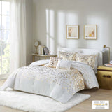 Metallic Animal Printed Comforter Set B03595926
