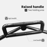 Black Hex Bar Solid Steel Sleeve 1000lbs Weight Capacity Trap Bar Deadlift Bar with Knurled Handles, 18670584