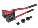 Red Manual Knockout Hole Punch Driver Kits Lever Sheet Metal Stud Punch with Dies for Pipe Sizes 49253476
