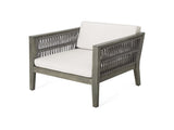 4-Pieces Acacia Wood Patio Furniture, Outdoor Furniture with Coffee Table, Patio Conversation N780P171148F