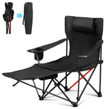 ZNTS 2 Pack 2-in-1 Camping Chair Reclining, Lightweight Folding Camping Chair with Adjustable Backrest & 02370354