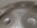 10 Notes Mandala Pattern Silver Handpan Drum Decorative Steel Percussion Instrument 77193671
