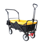 ZNTS folding wagon Collapsible Outdoor Utility Wagon, Heavy Duty Folding Garden Portable Hand Cart, Drink W22747804