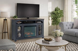 66 in Fireplace TV Stand for TVs up to 80 inches, Corduroy Blue Finish B108P193071