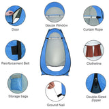 ZNTS 1-2 Person Portable Pop Up Toilet Shower Tent Changing Room Dressing Tent Camping Shelter Blue 44208910