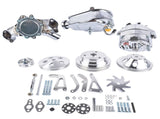 Front Pulley Bracket Kit with Alternator Power Steering Long Water Pump Fit for Chevy SBC 283 327 76516998