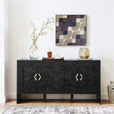 60" Mid Century Modern Sideboard Buffet Cabinet with Storage, TV Media Console, Storage Cabinet with W1801P290306