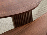 2-Piece Modern Irregular Shape Coffee Table Set for Living Room,Easy Assembly Nesting Coffee Tables, W2582P402268